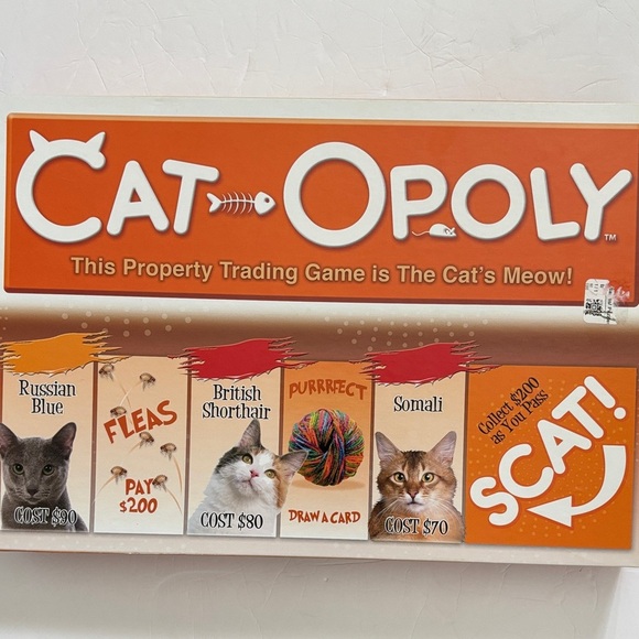 Cat-Opoly Property Trading Board Game Monopoly Style - Picture 1 of 2